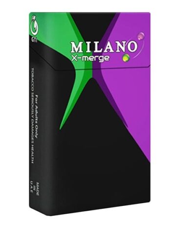 บุหรี่ MILANO ม่วง X-MERGE ราคาส่ง 2 เม็ดบีบ เก็บเงินปลายทาง